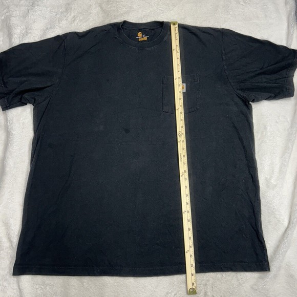 Men's Carhartt Black Pocket Heavyweight T-Shirt Size 3XL Original Fit K87-BLK - Picture 6 of 9